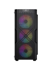 GAMEBOOSTER GB-PW908B 650W USB 3.0, ATX Mesh, Fixed 4xRGB Fan, Siyah Kasa  - 3